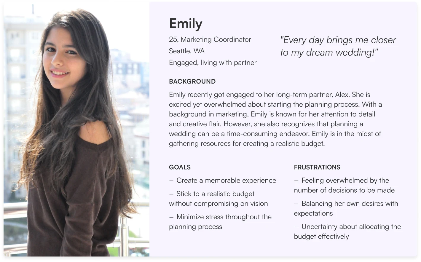 CostCupid user persona
